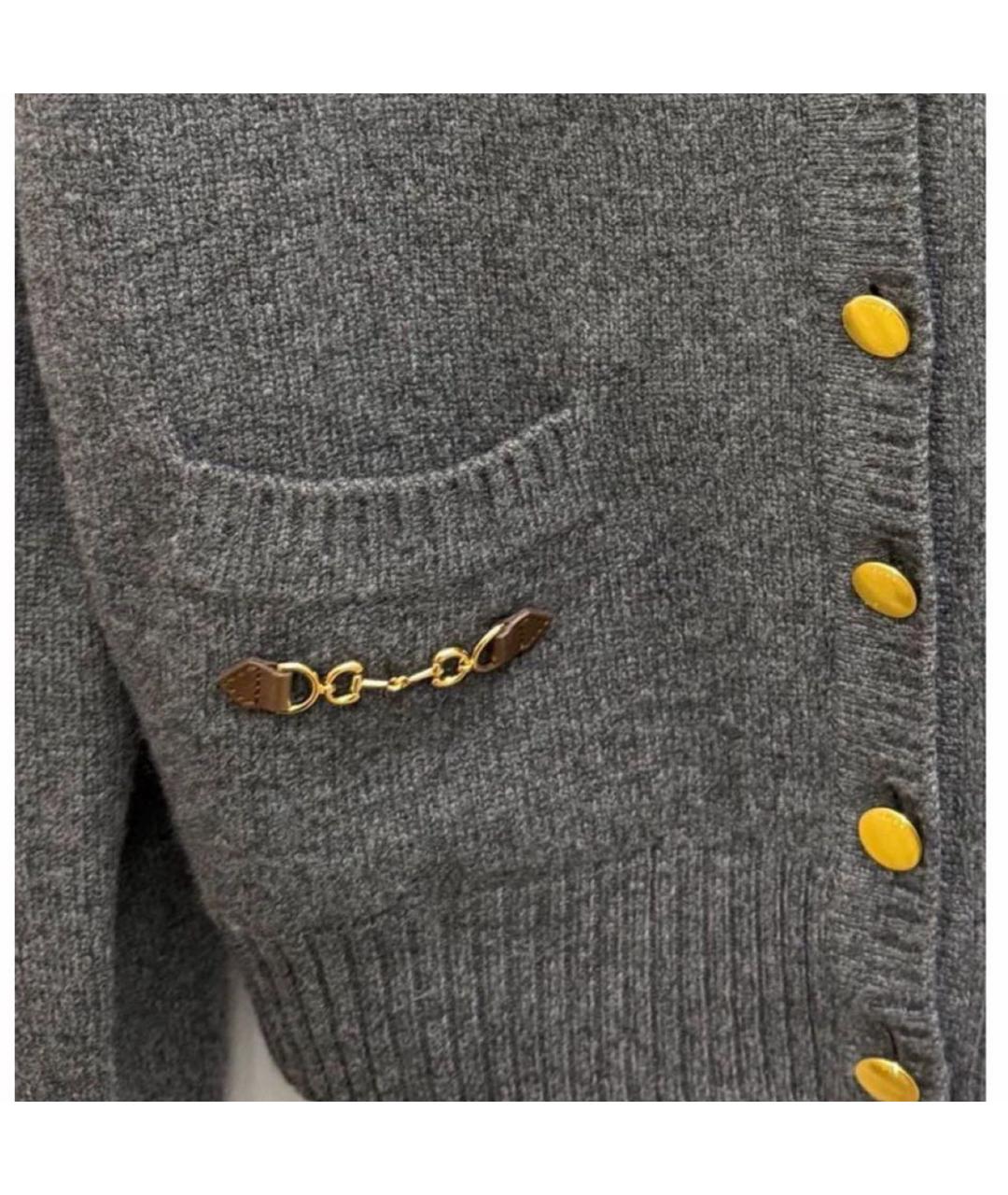 GUCCI Серый кашемировый джемпер / свитер, фото 4