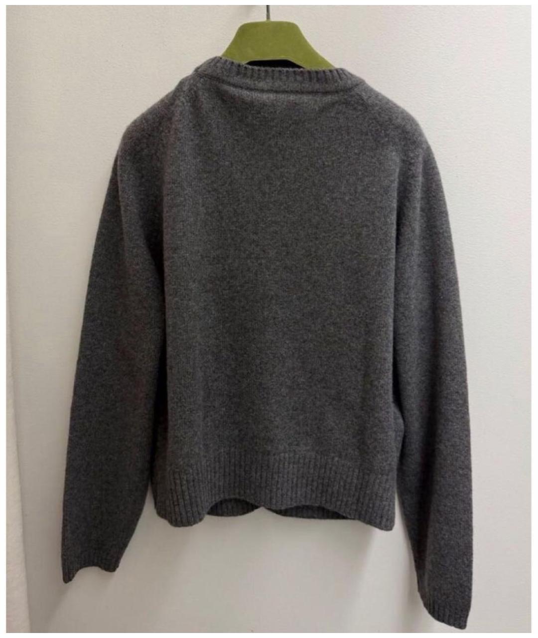 GUCCI Серый кашемировый джемпер / свитер, фото 3