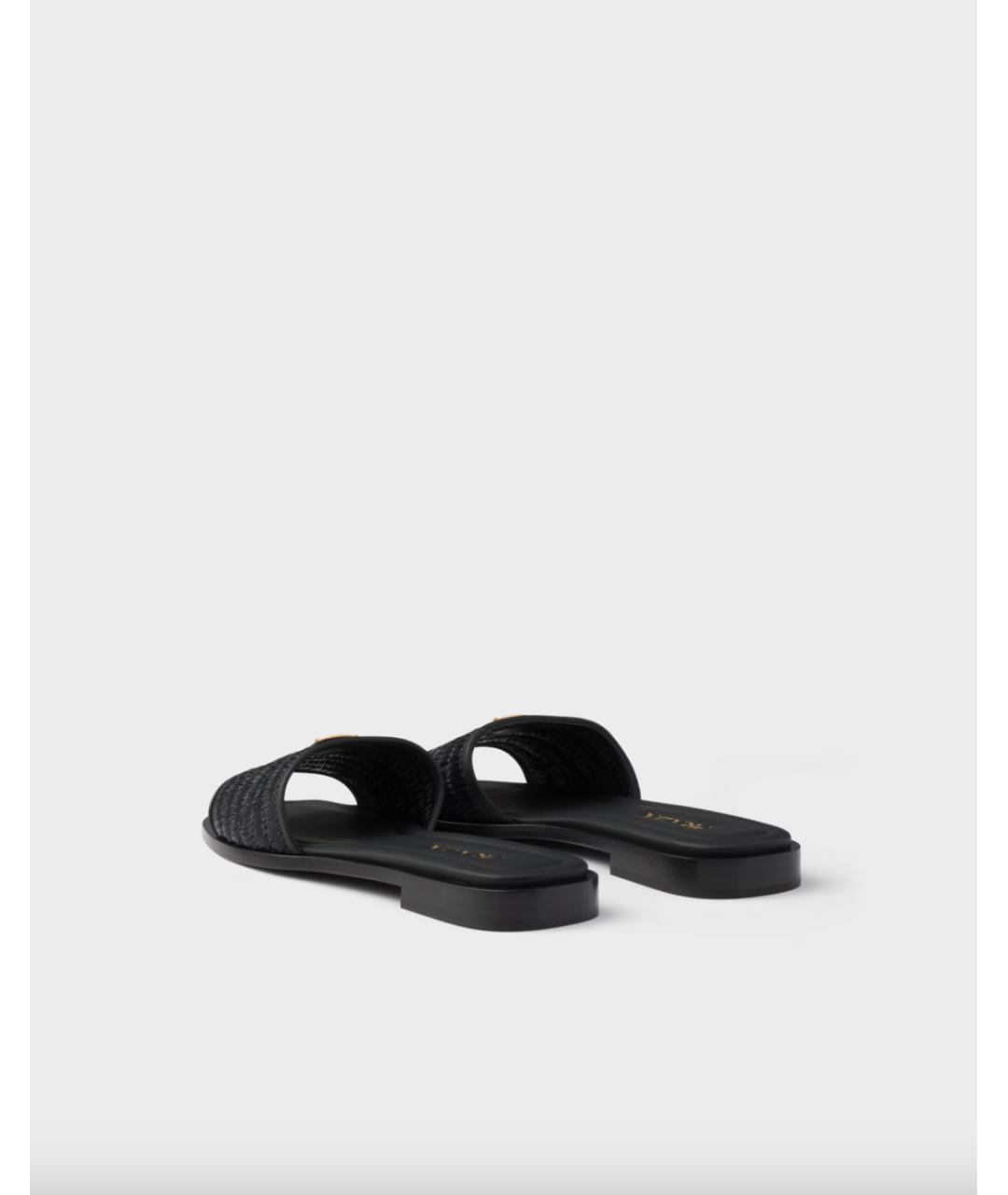 PRADA Черные шлепанцы, фото 5