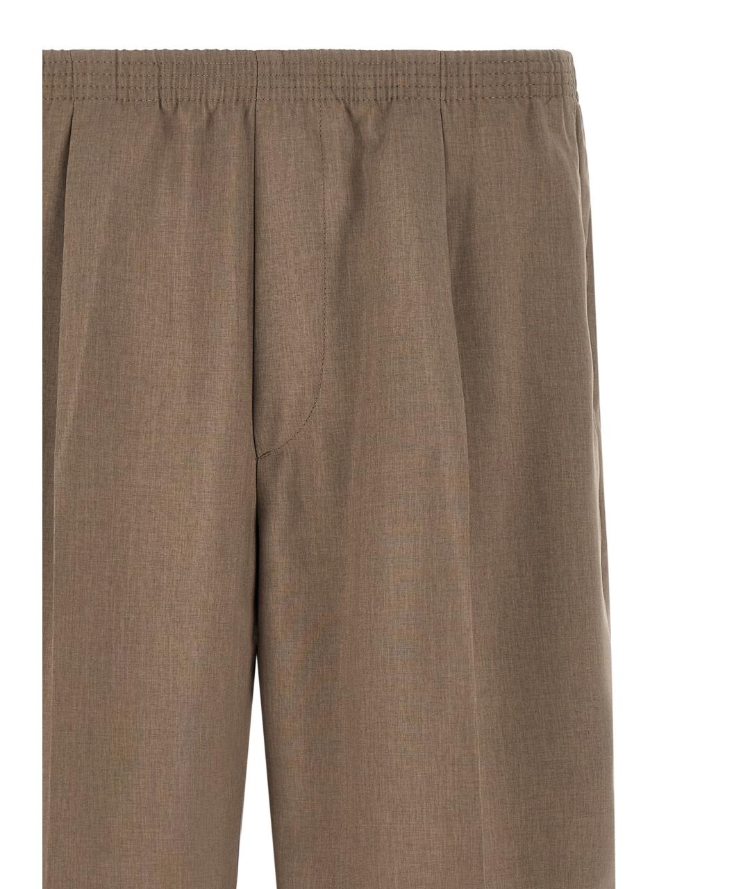 CELLAR DOOR Коричневые полиэстеровые шорты, фото 3