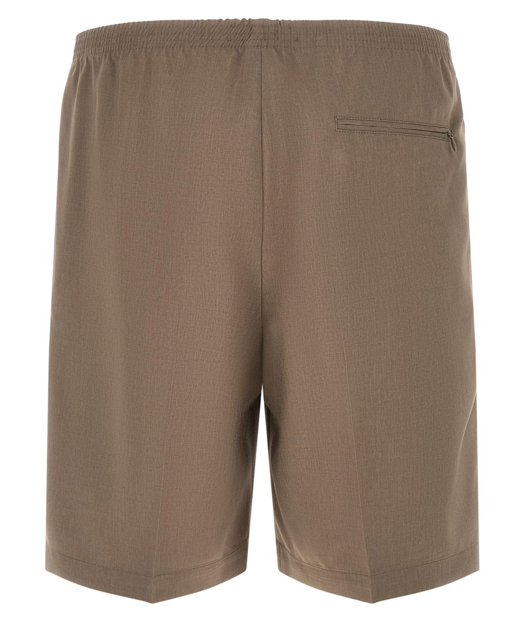 CELLAR DOOR Коричневые полиэстеровые шорты, фото 2