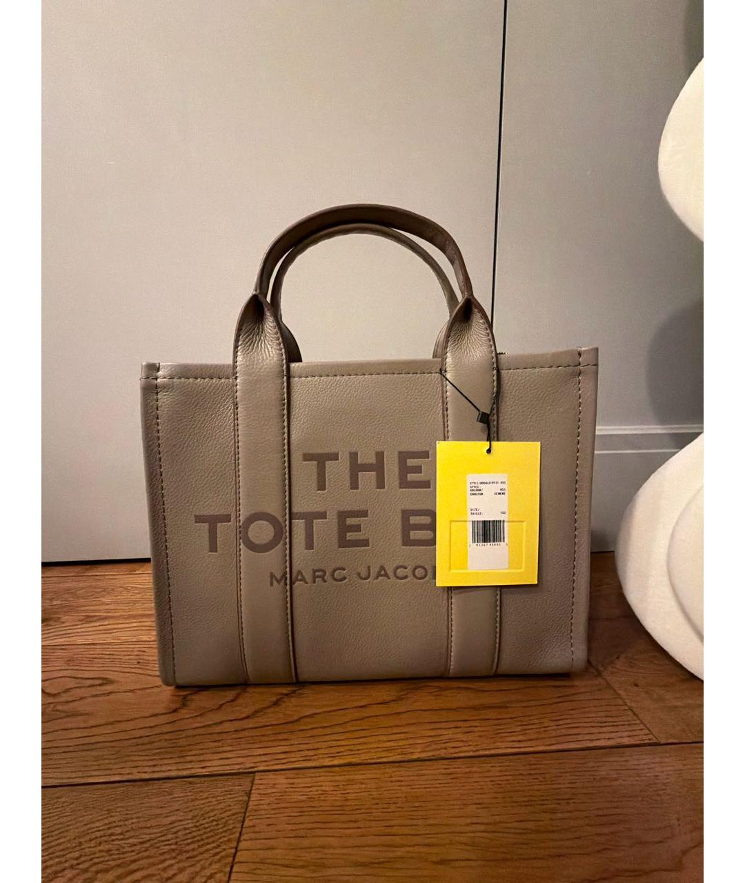 MARC JACOBS Бежевая кожаная сумка тоут, фото 6