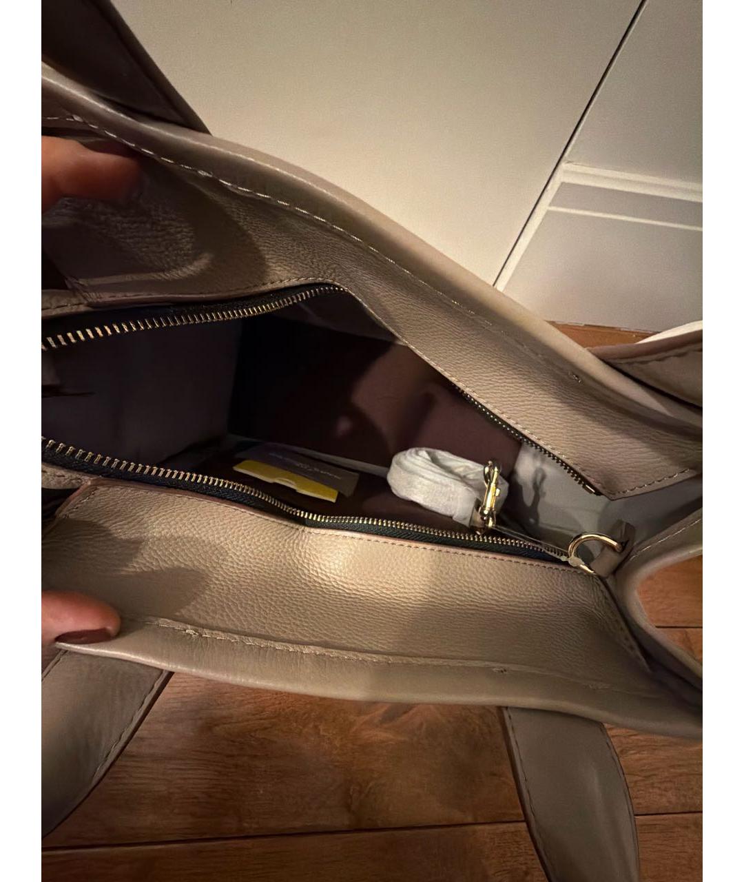 MARC JACOBS Бежевая кожаная сумка тоут, фото 4