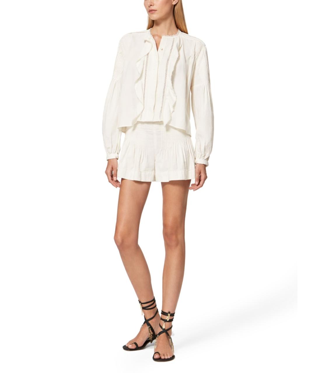 ISABEL MARANT Белые хлопковые шорты, фото 2