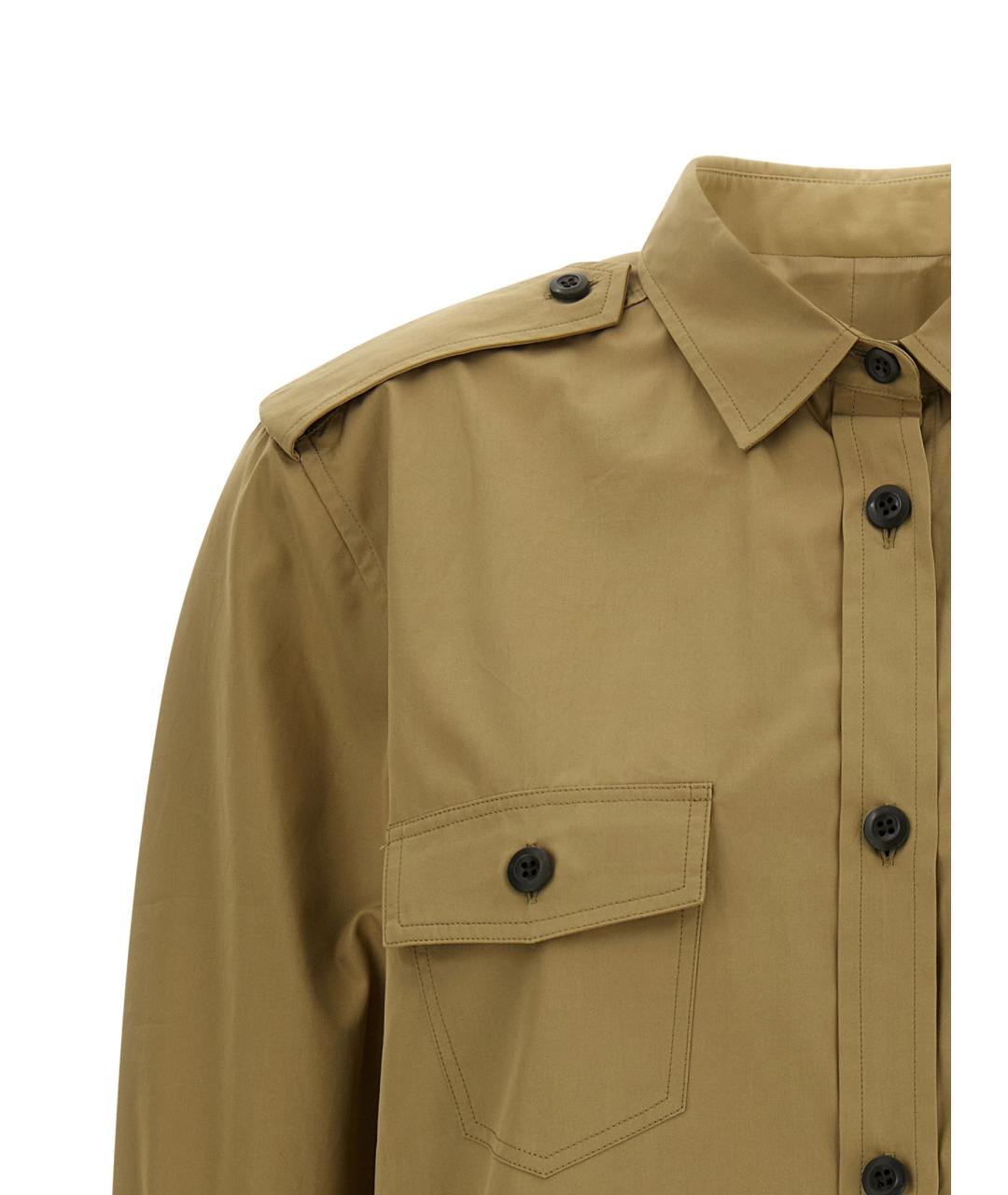 PRADA Коричневая хлопковая рубашка, фото 3