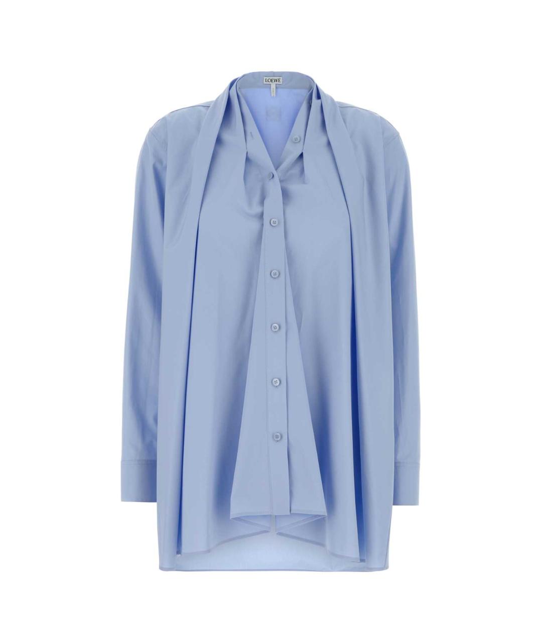 LOEWE Голубая хлопковая рубашка, фото 1