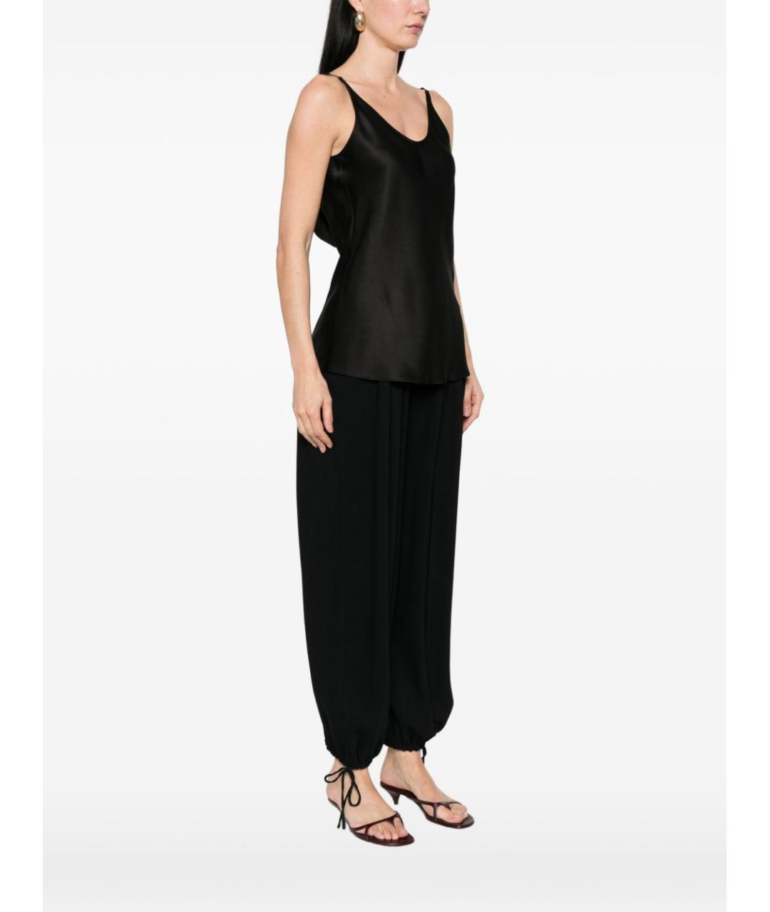 BRUNELLO CUCINELLI Черная шелковая майка, фото 5