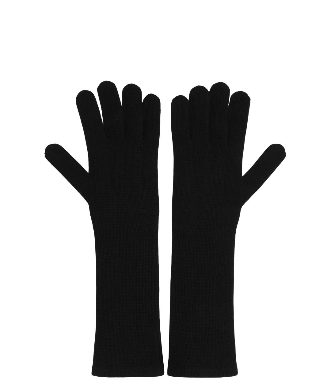 MAX MARA Черные кашемировые перчатки, фото 3