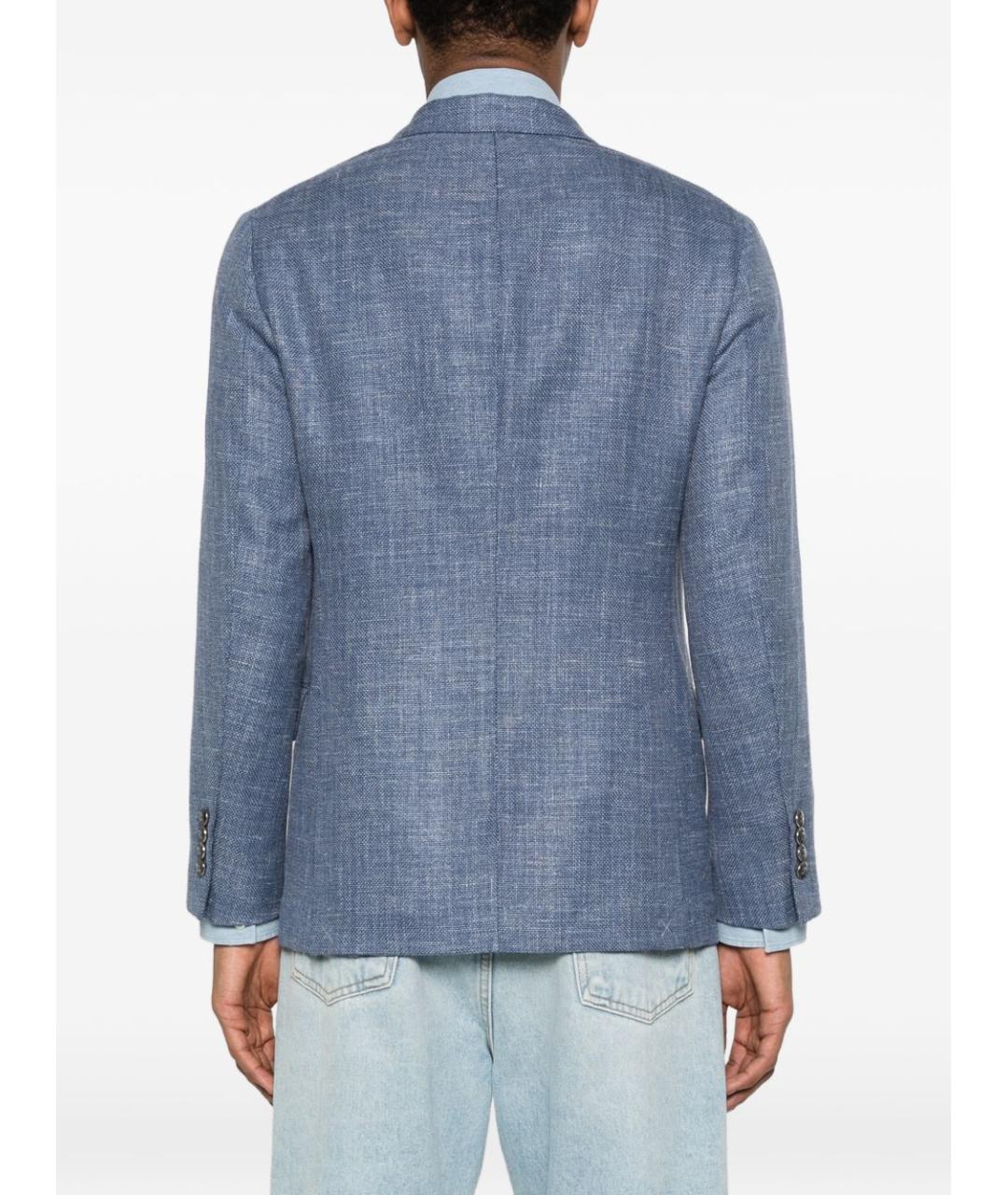 BRUNELLO CUCINELLI Синий шелковый пиджак, фото 2