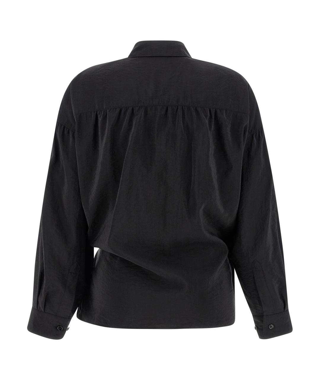 LEMAIRE Черная шелковая рубашка, фото 2