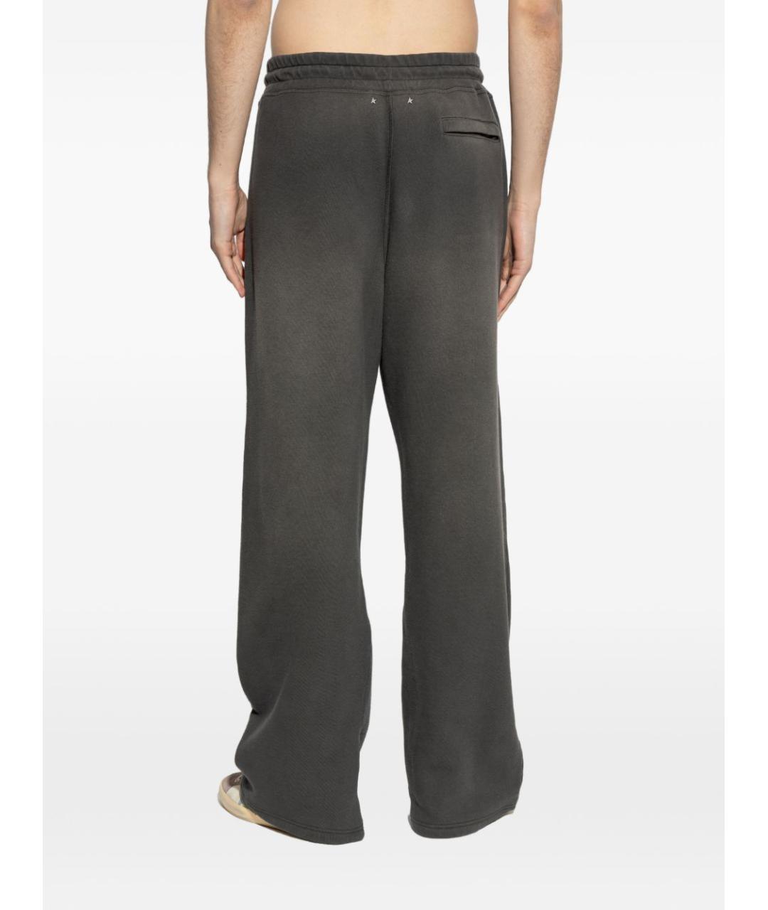 GOLDEN GOOSE DELUXE BRAND Серые хлопковые повседневные брюки, фото 3