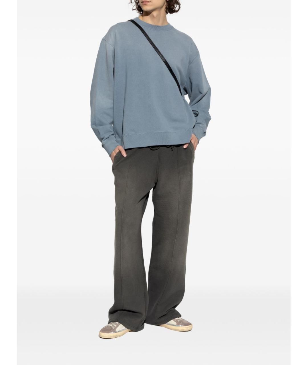 GOLDEN GOOSE DELUXE BRAND Серые хлопковые повседневные брюки, фото 2