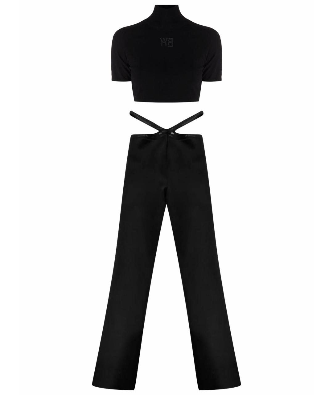 ALEXANDER WANG Черный креповый костюм с брюками, фото 1
