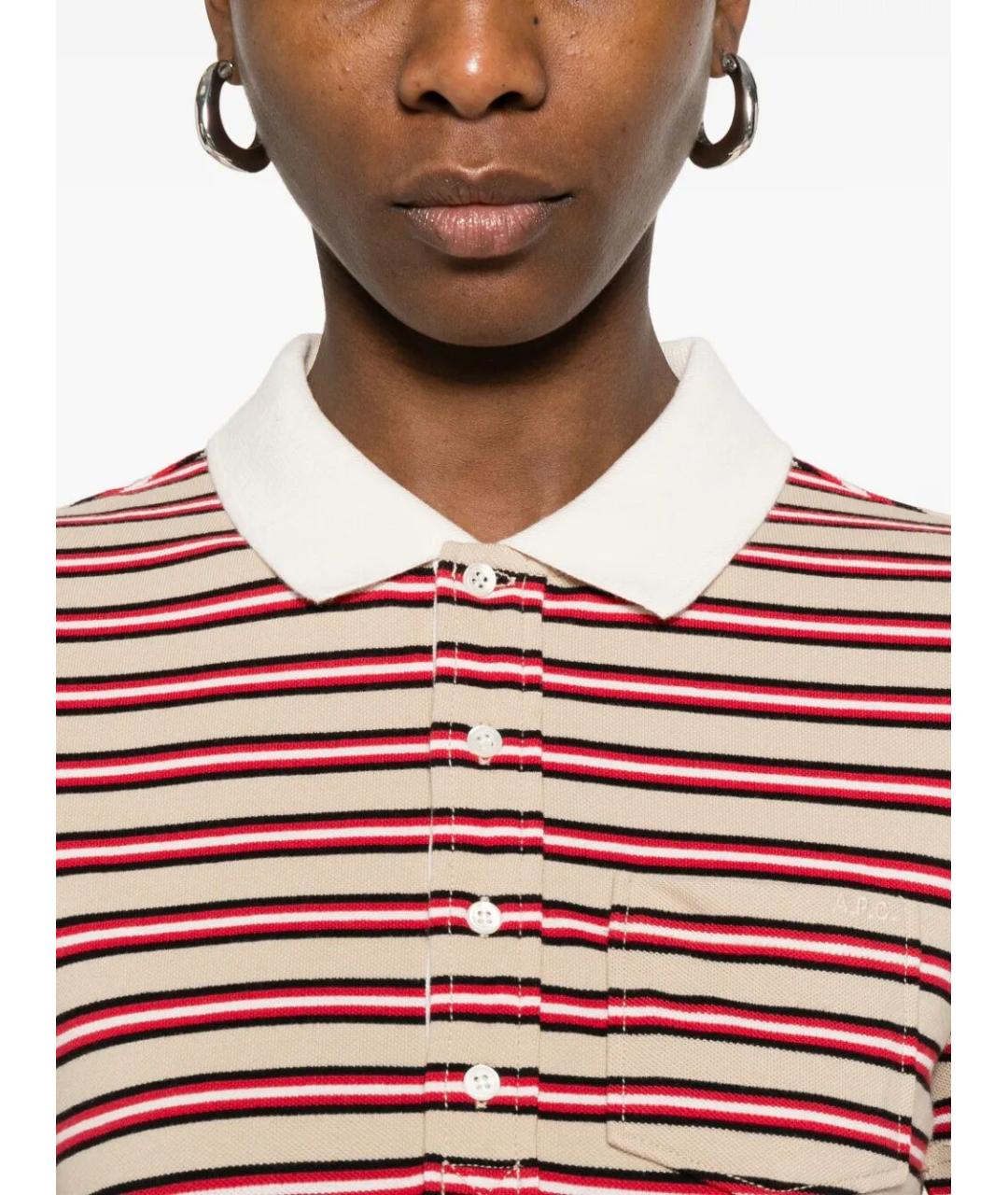 A.P.C. Мульти хлопковое коктейльное платье, фото 3