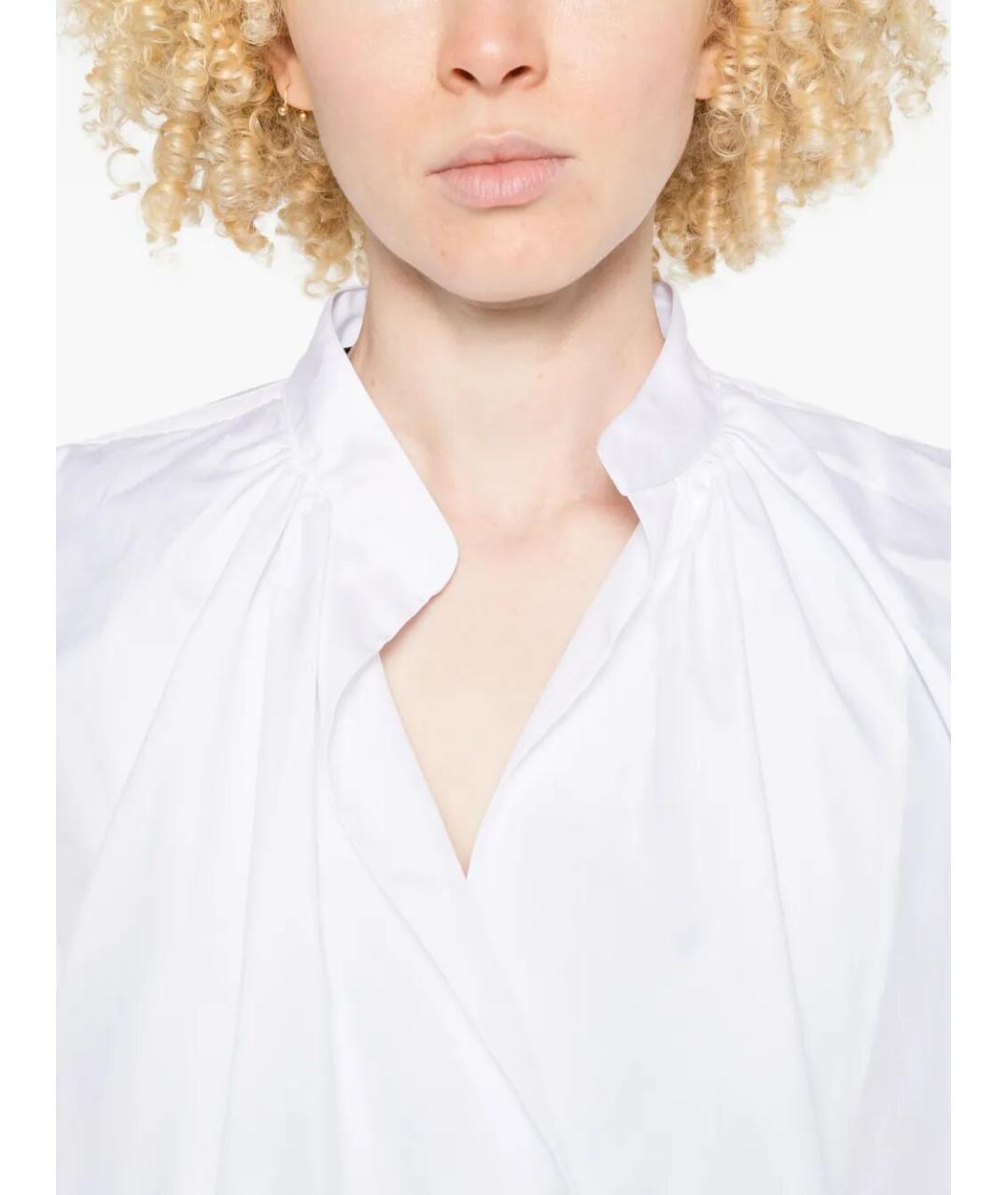 DRIES VAN NOTEN Белая хлопковая блузы, фото 5