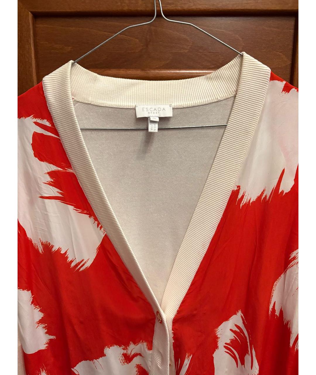 ESCADA Красный вискозный кардиган, фото 3