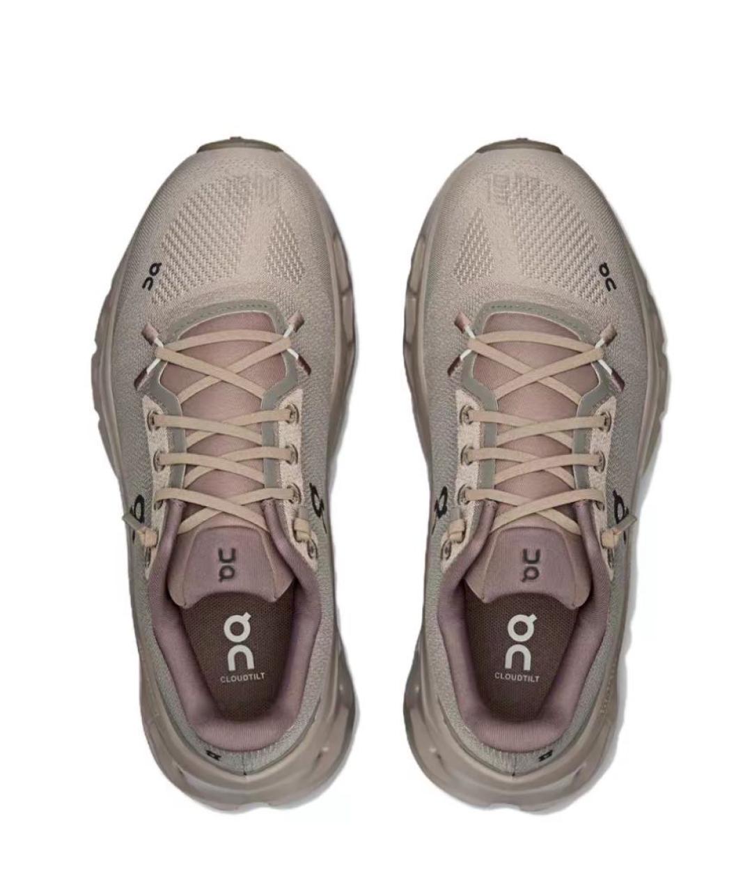 ON Бежевые текстильные кроссовки, фото 2