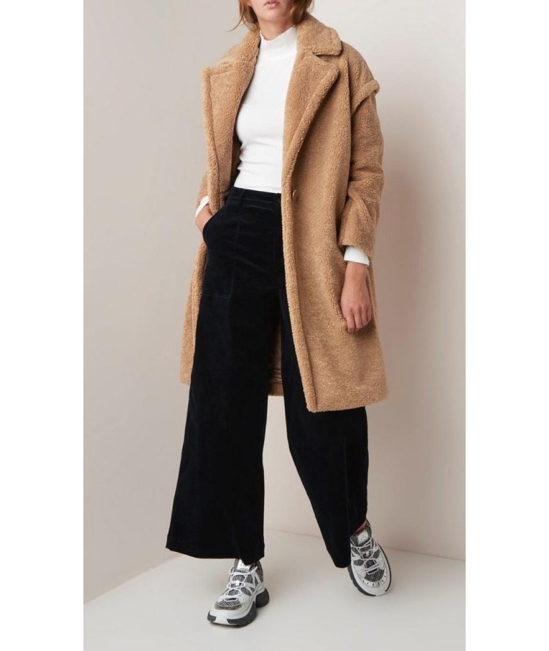 MAJE Коричневое вискозное пальто, фото 6