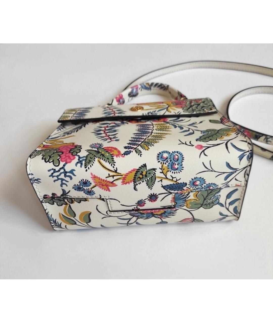 TORY BURCH Мульти кожаная сумка с короткими ручками, фото 7