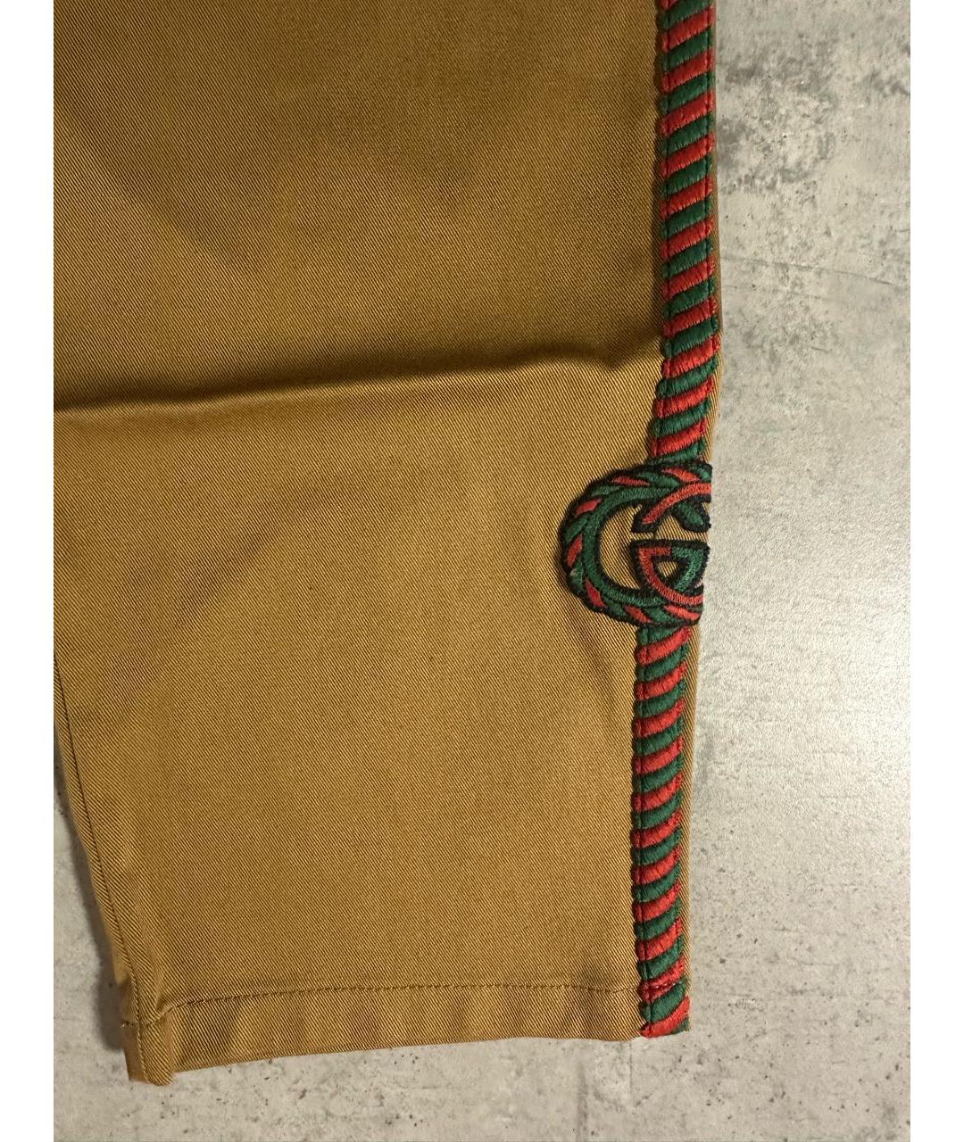 GUCCI KIDS Хаки хлопковые брюки и шорты, фото 4