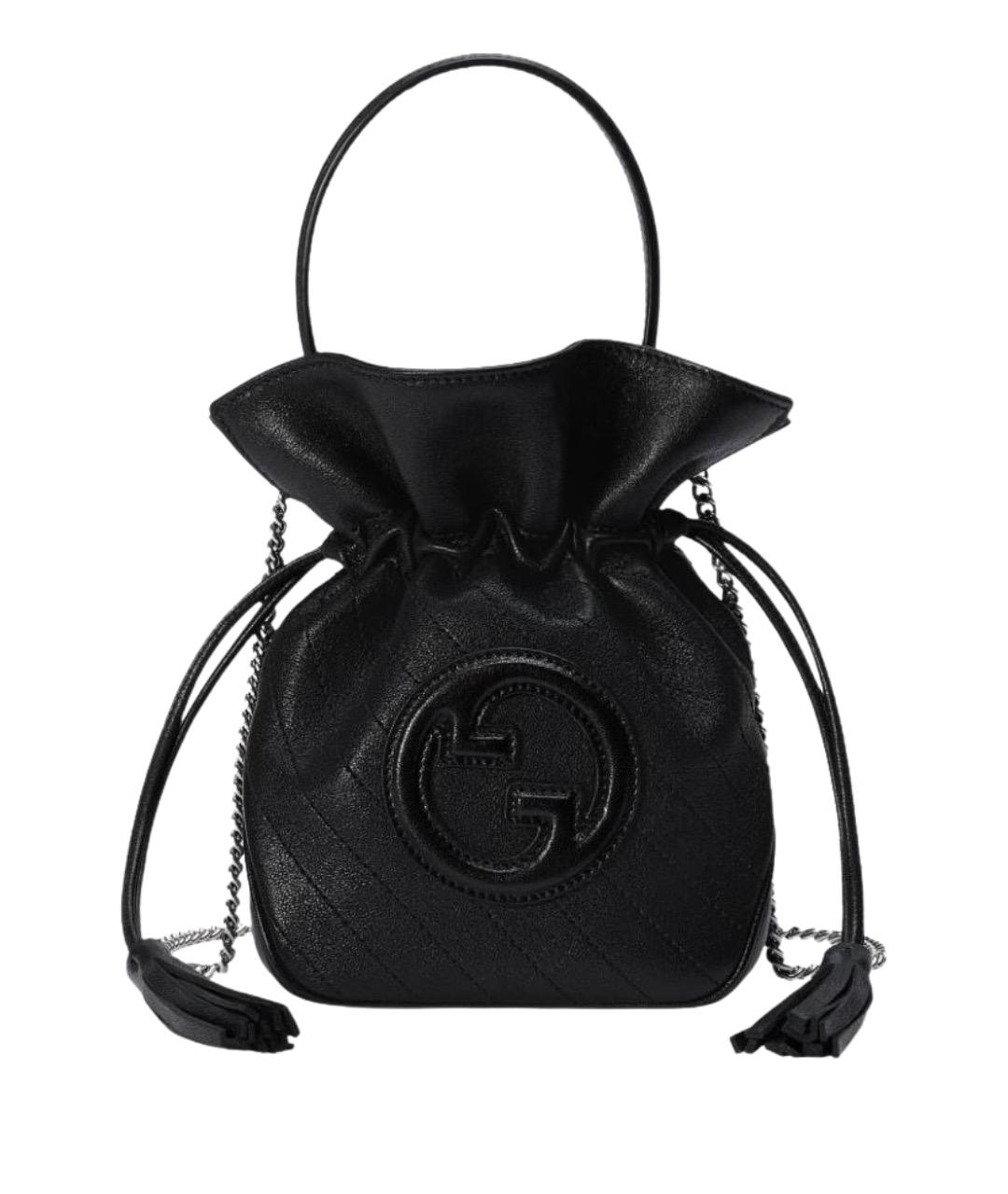 GUCCI Черная кожаная сумка через плечо, фото 1