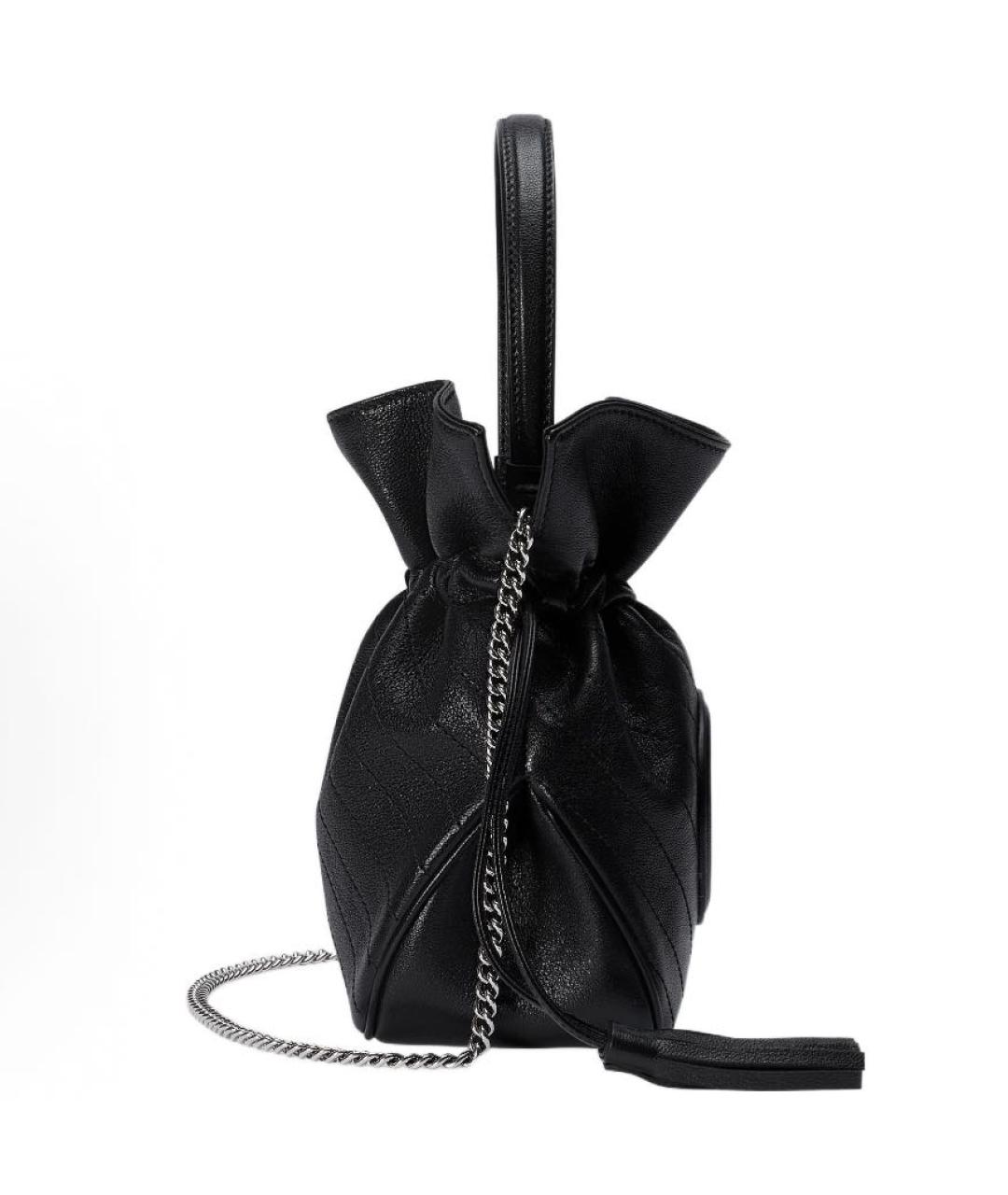 GUCCI Черная кожаная сумка через плечо, фото 4