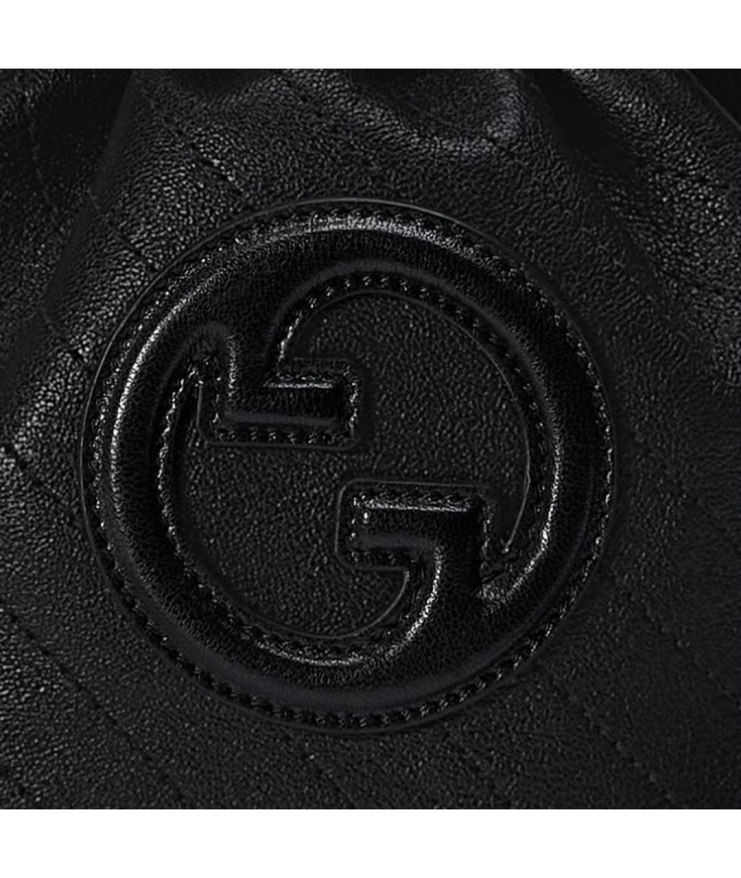 GUCCI Черная кожаная сумка через плечо, фото 7