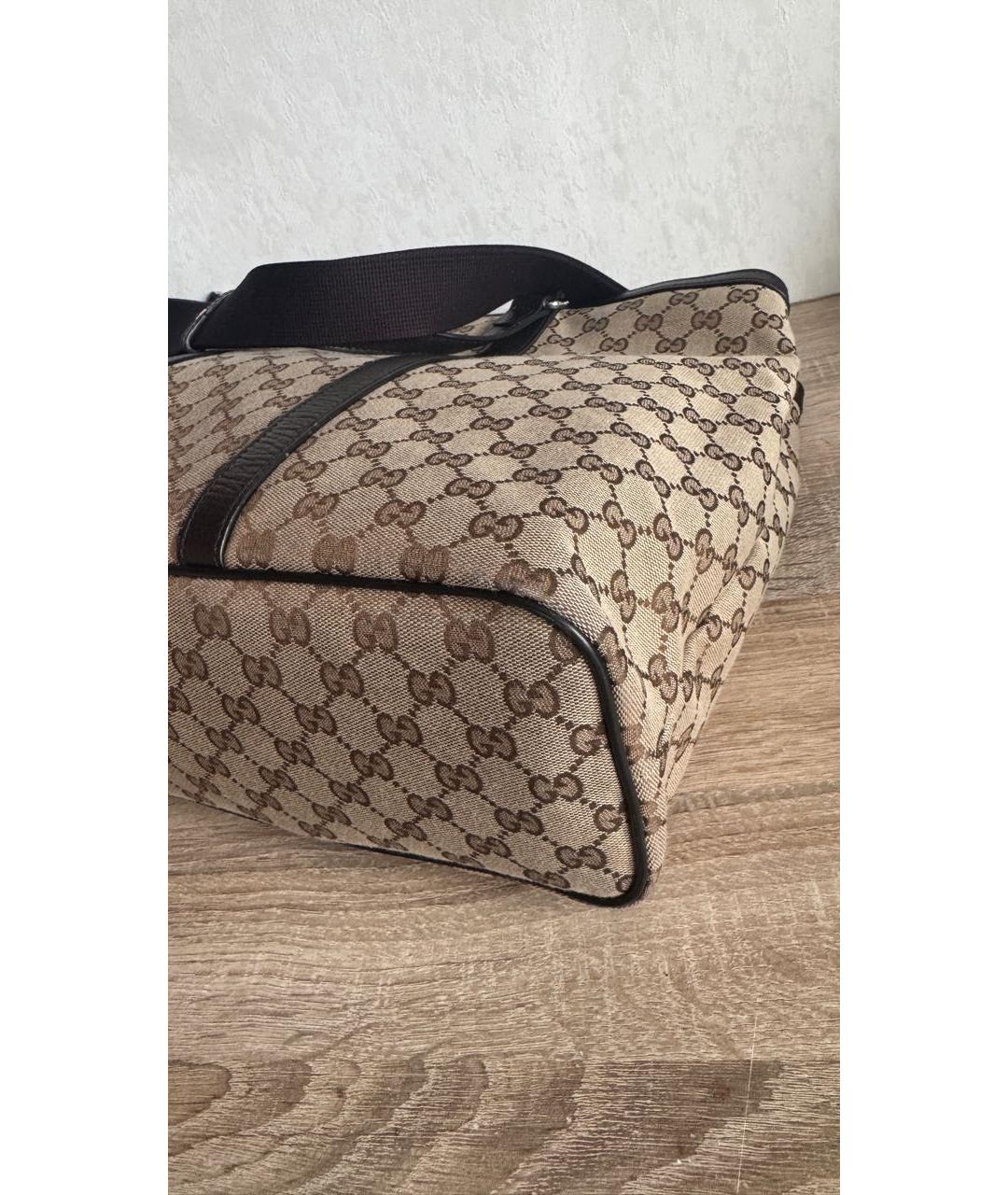 GUCCI Бежевая сумка тоут, фото 5