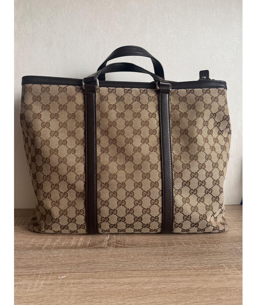 GUCCI Бежевая сумка тоут, фото 2