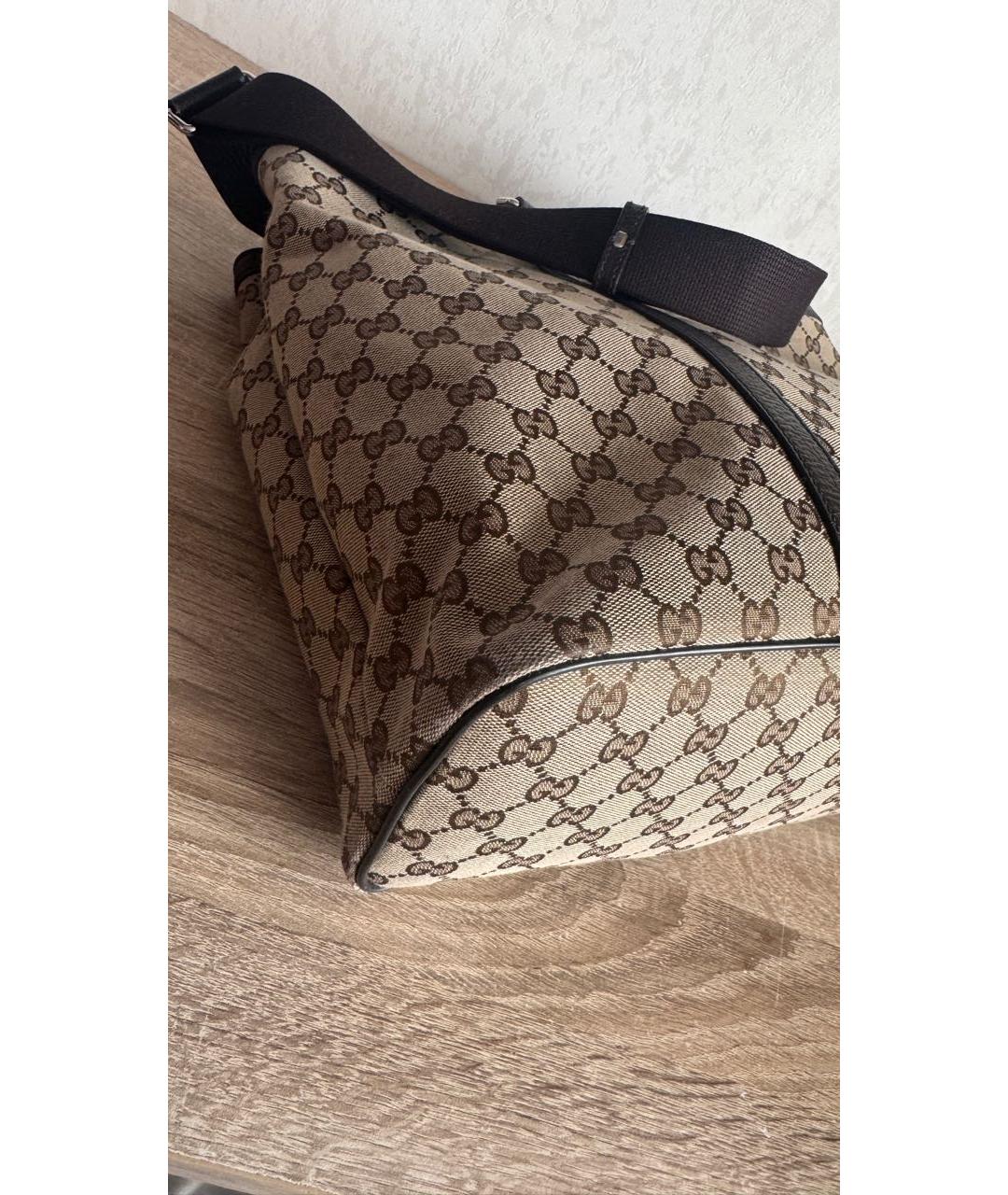 GUCCI Бежевая сумка тоут, фото 6