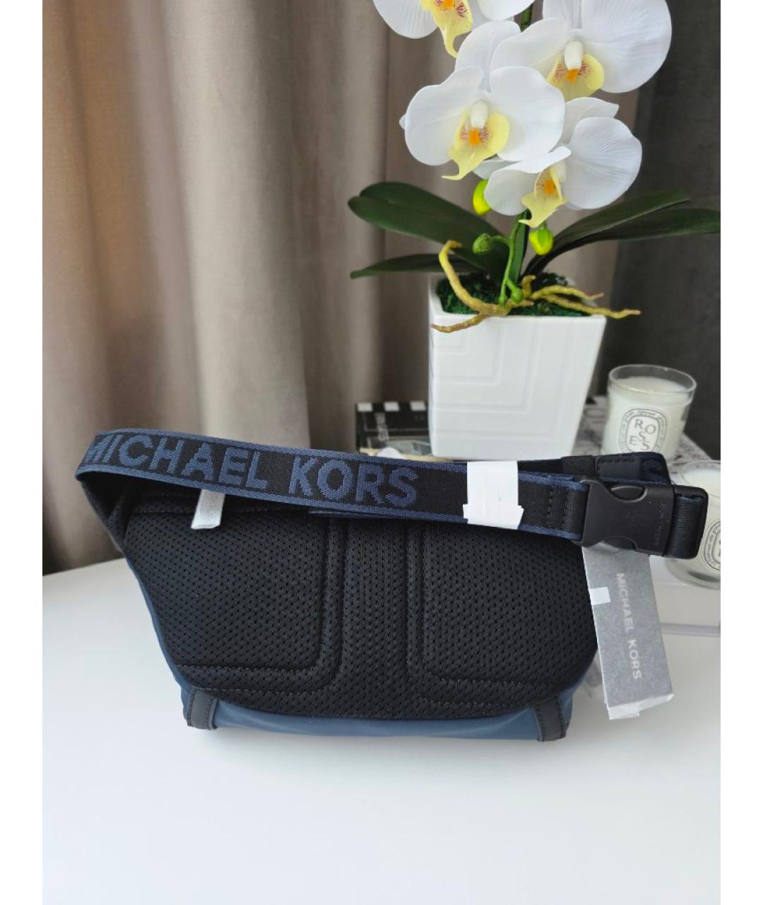 MICHAEL KORS Синяя поясная сумка, фото 6