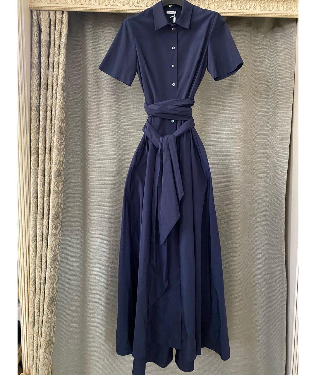P.A.R.O.S.H. Темно-синее полиамидовое повседневное платье, фото 6