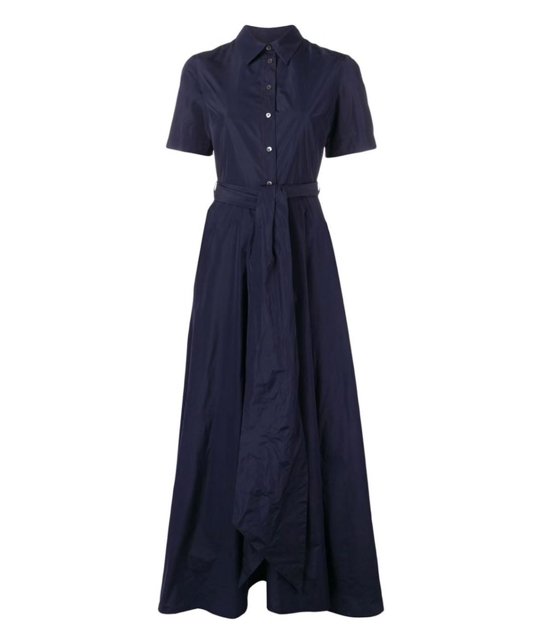 P.A.R.O.S.H. Темно-синее полиамидовое повседневное платье, фото 1