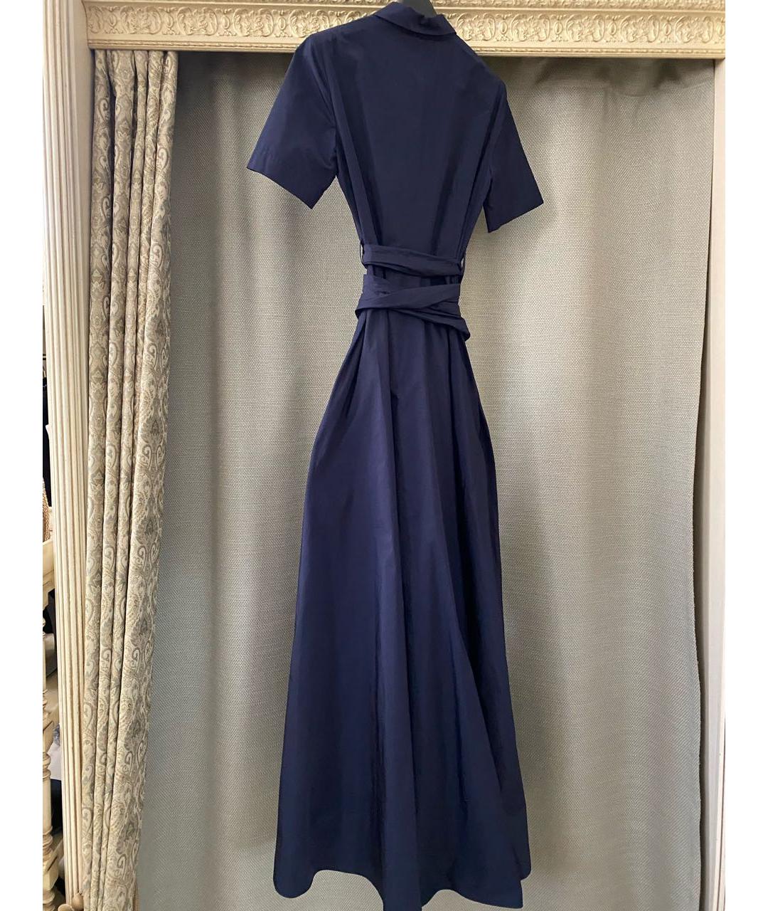 P.A.R.O.S.H. Темно-синее полиамидовое повседневное платье, фото 7