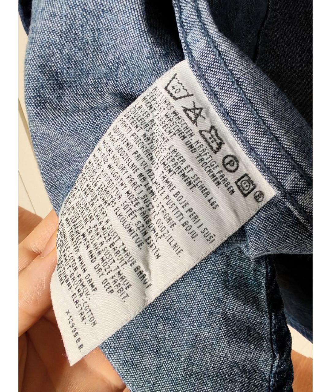 LEVI'S Темно-синяя деним рубашка, фото 5