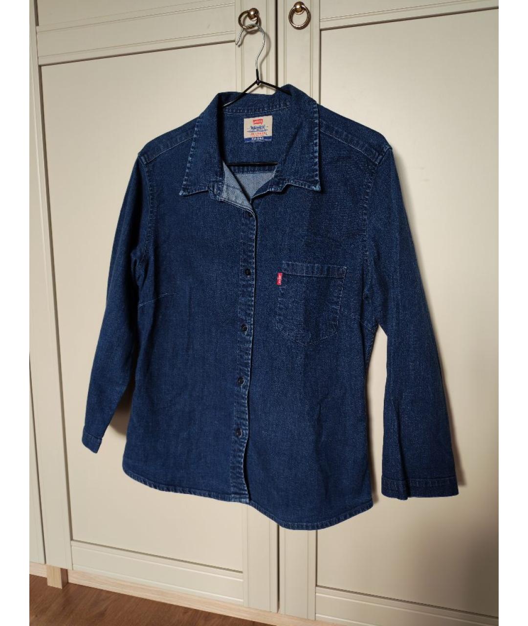 LEVI'S Темно-синяя деним рубашка, фото 6
