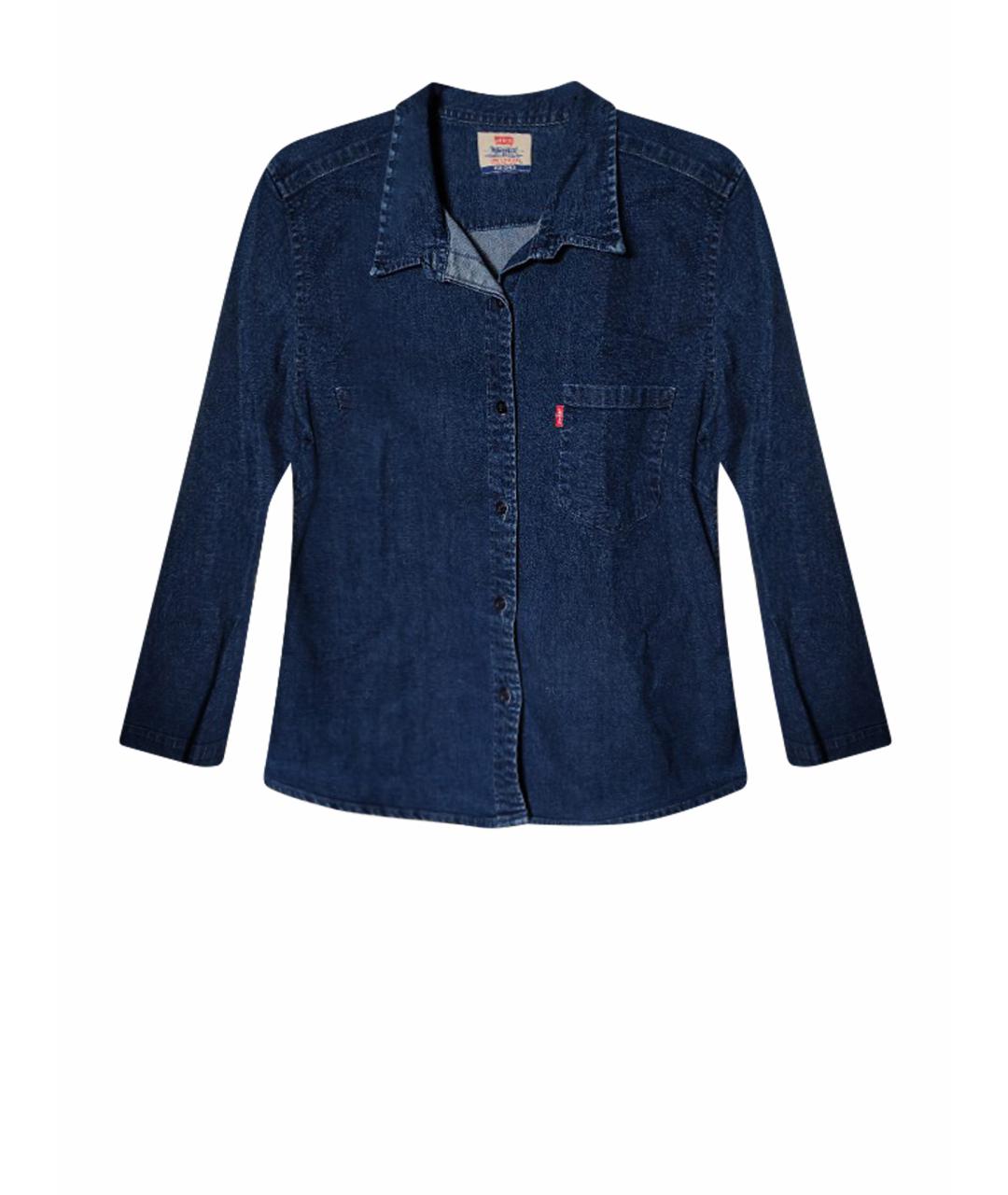 LEVI'S Темно-синяя деним рубашка, фото 1