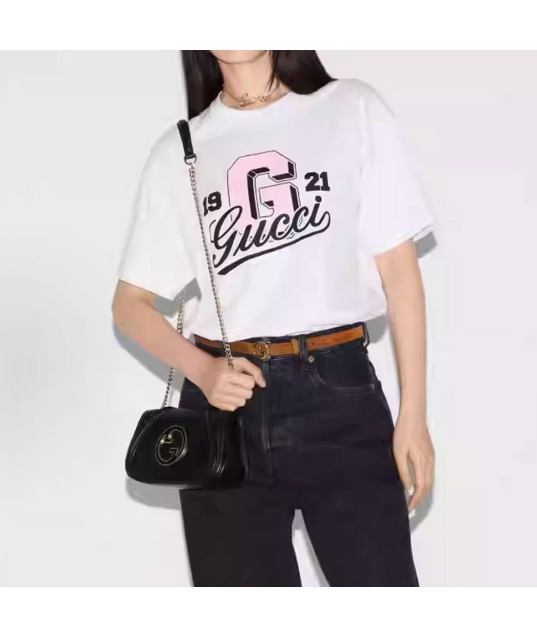 GUCCI Белая футболка, фото 2