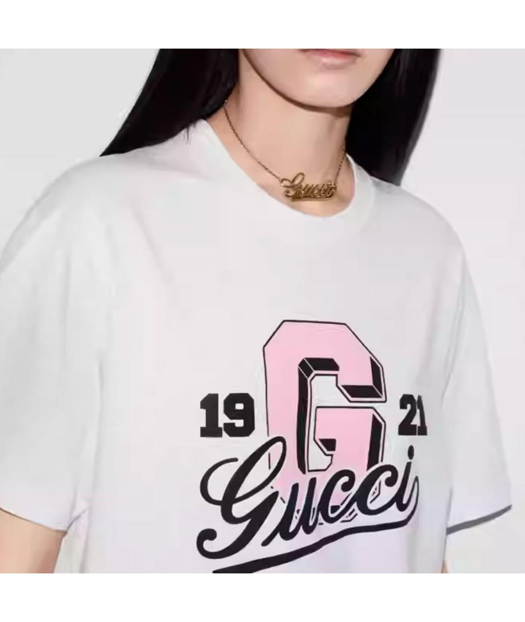 GUCCI Белая футболка, фото 4