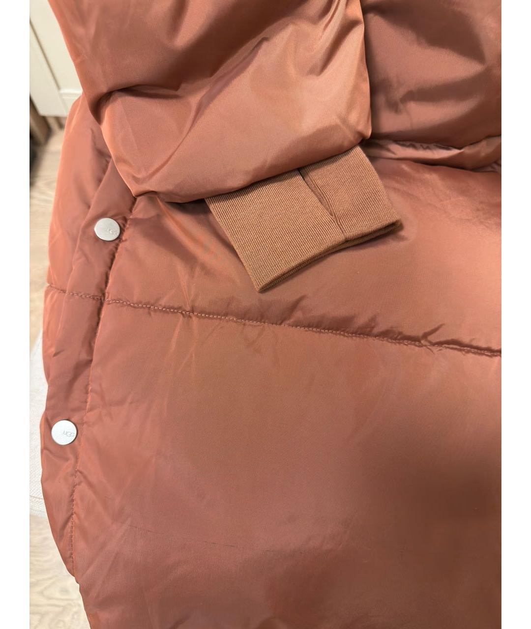 UGG AUSTRALIA Коричневый полиэстеровый пуховик, фото 5