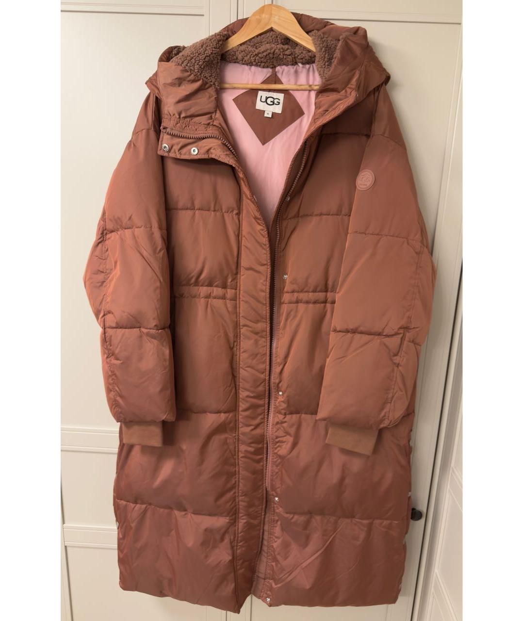 UGG AUSTRALIA Коричневый полиэстеровый пуховик, фото 9