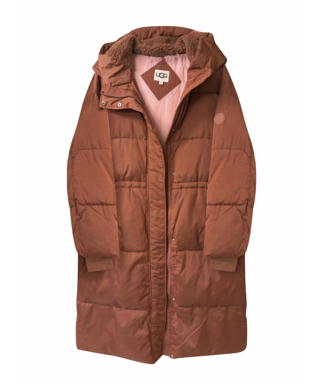 UGG AUSTRALIA Коричневый полиэстеровый пуховик, фото 1