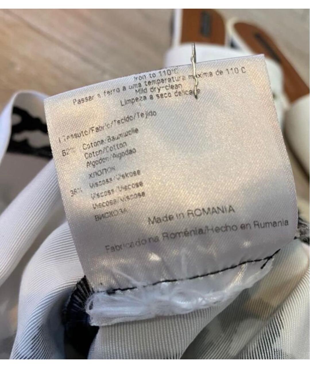 VERSACE Белое хлопковое повседневное платье, фото 6