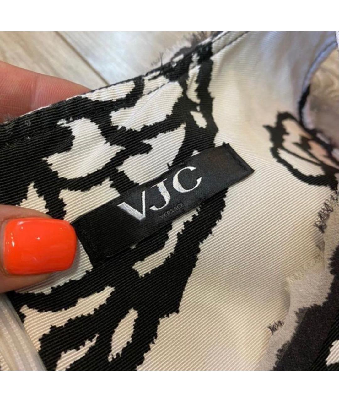 VERSACE Белое хлопковое повседневное платье, фото 8