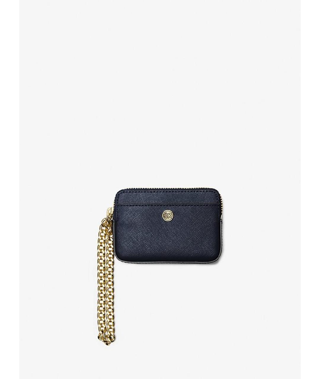 MICHAEL KORS Синий кожаный кошелек, фото 5