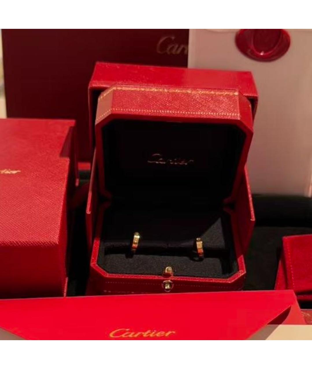 CARTIER Розовые серьги из розового золота, фото 6