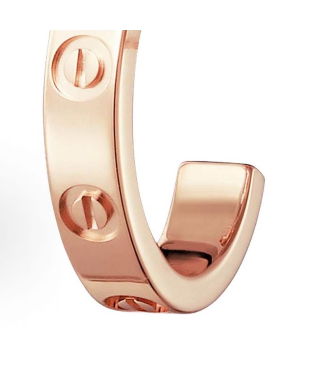 CARTIER Розовые серьги из розового золота, фото 4