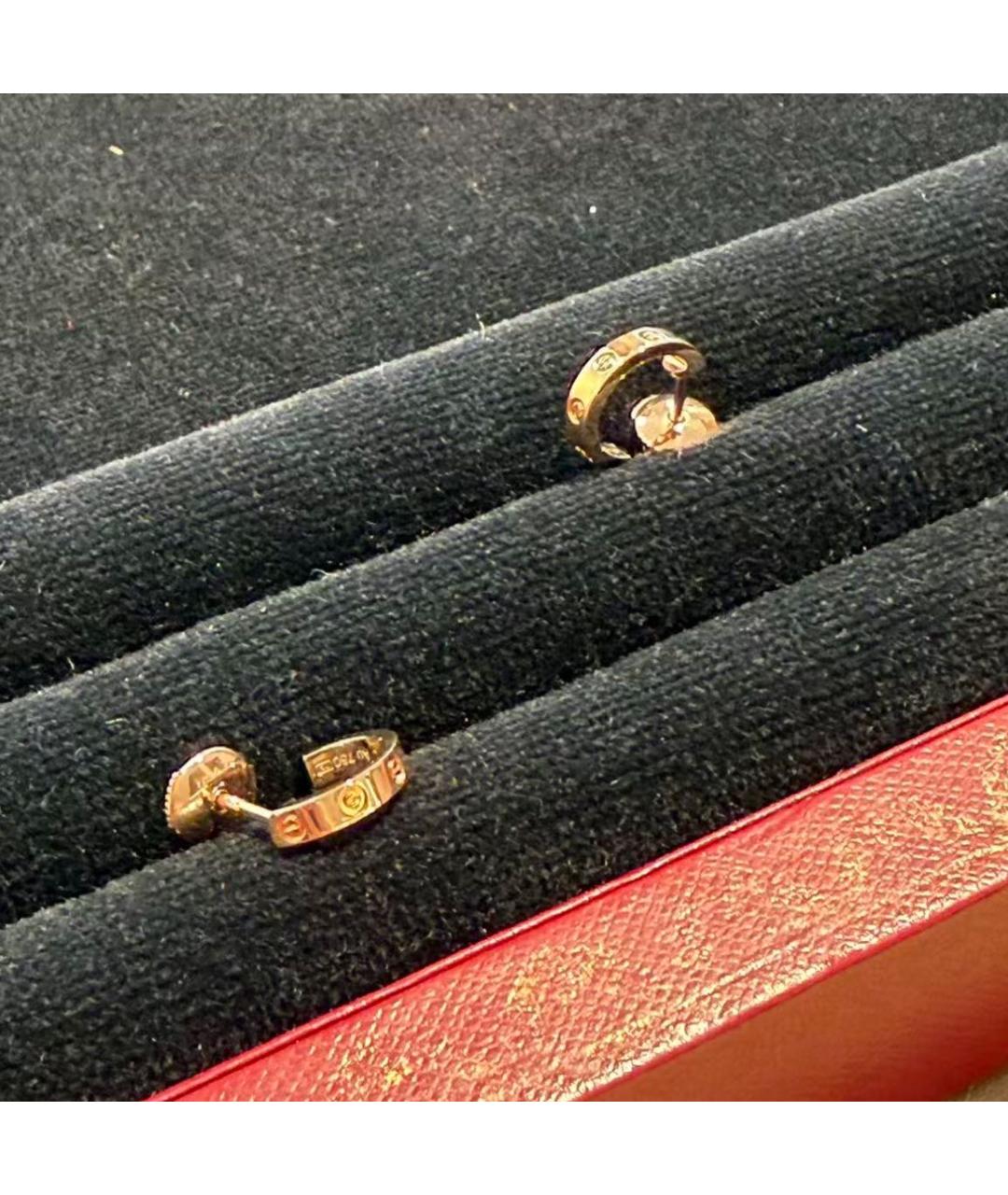 CARTIER Розовые серьги из розового золота, фото 7