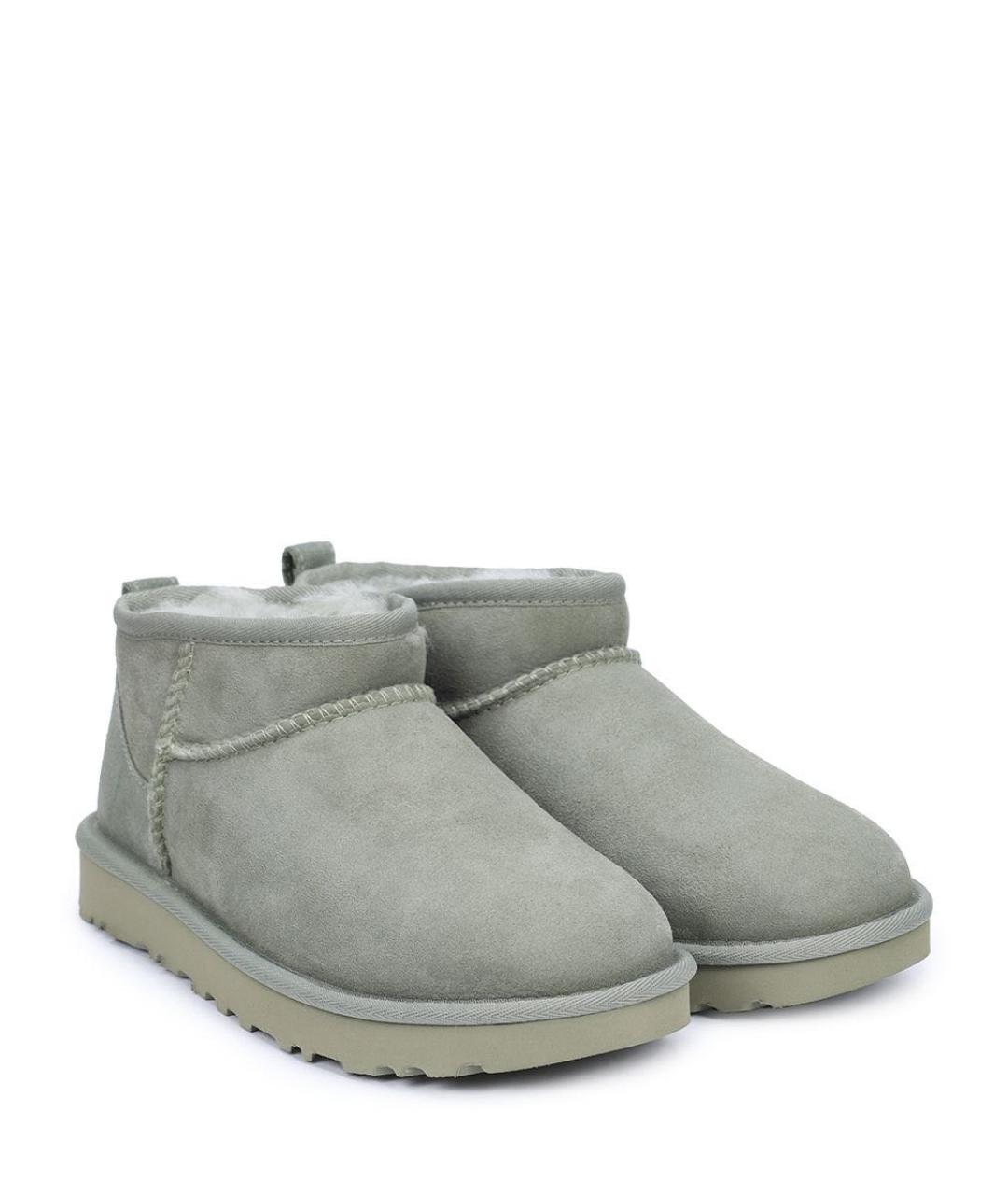 UGG AUSTRALIA Зеленые замшевые ботинки, фото 3