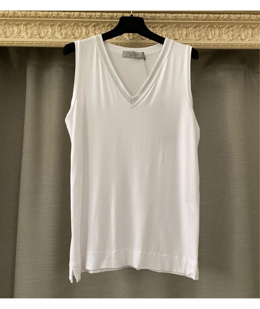 D.EXTERIOR Белая вискозная майка, фото 6